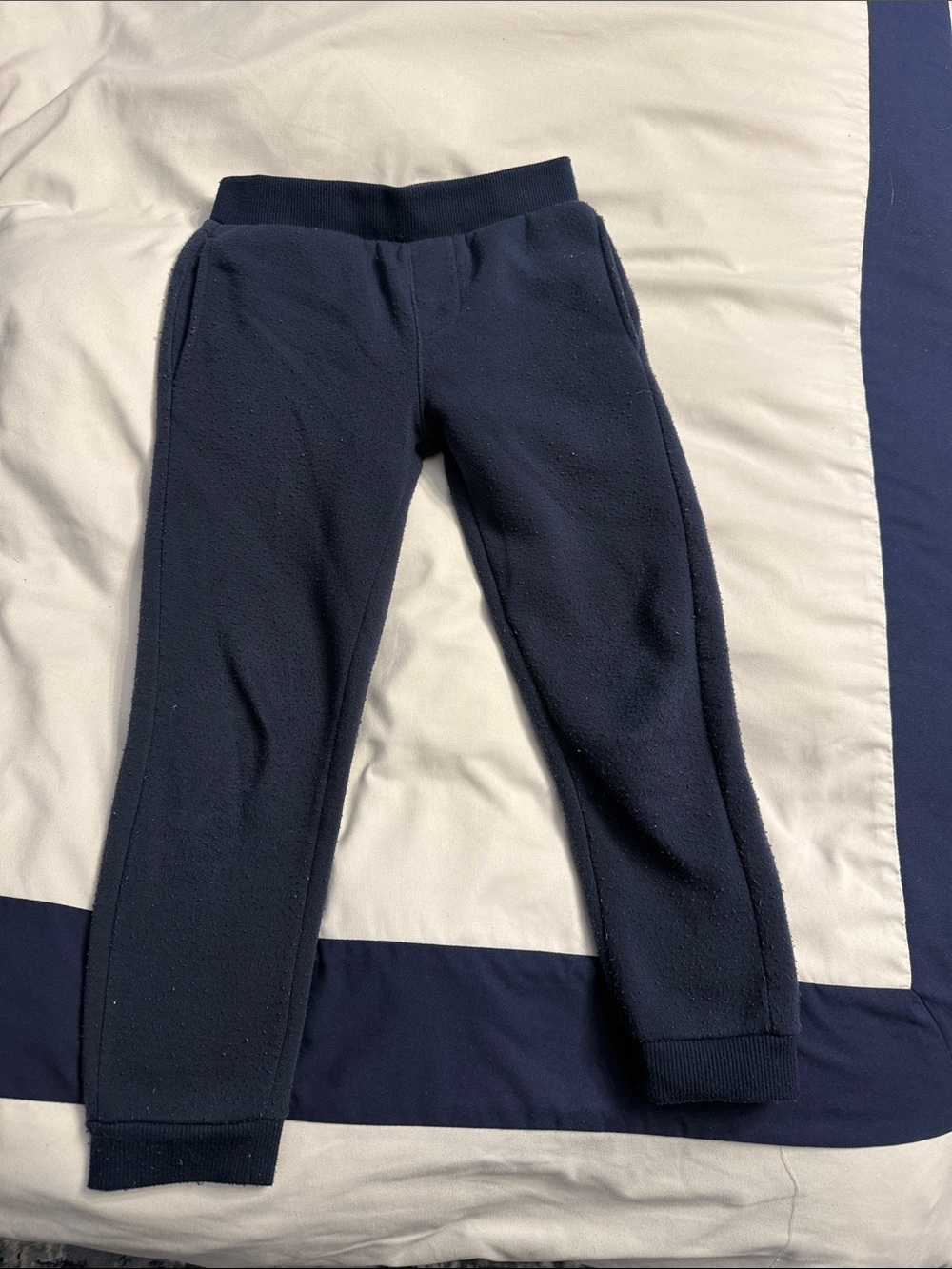 7 For All Mankind Kids Navy Fleece Joggers